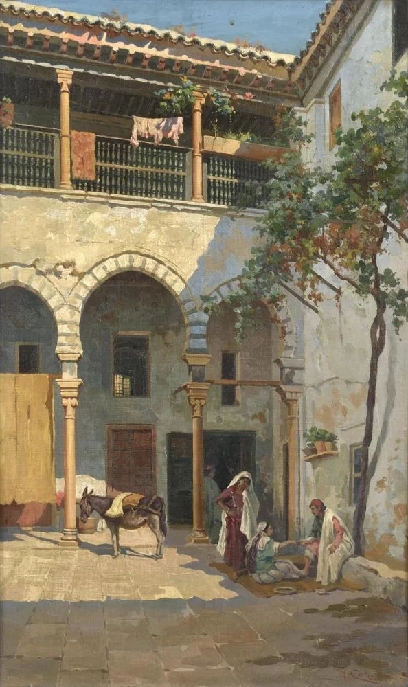 Nel cortile del riad